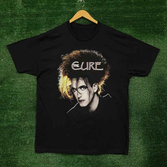 The Cure Robert Smith Gothic Metal Band T-Shirt Size Large - Picture 1 of 4